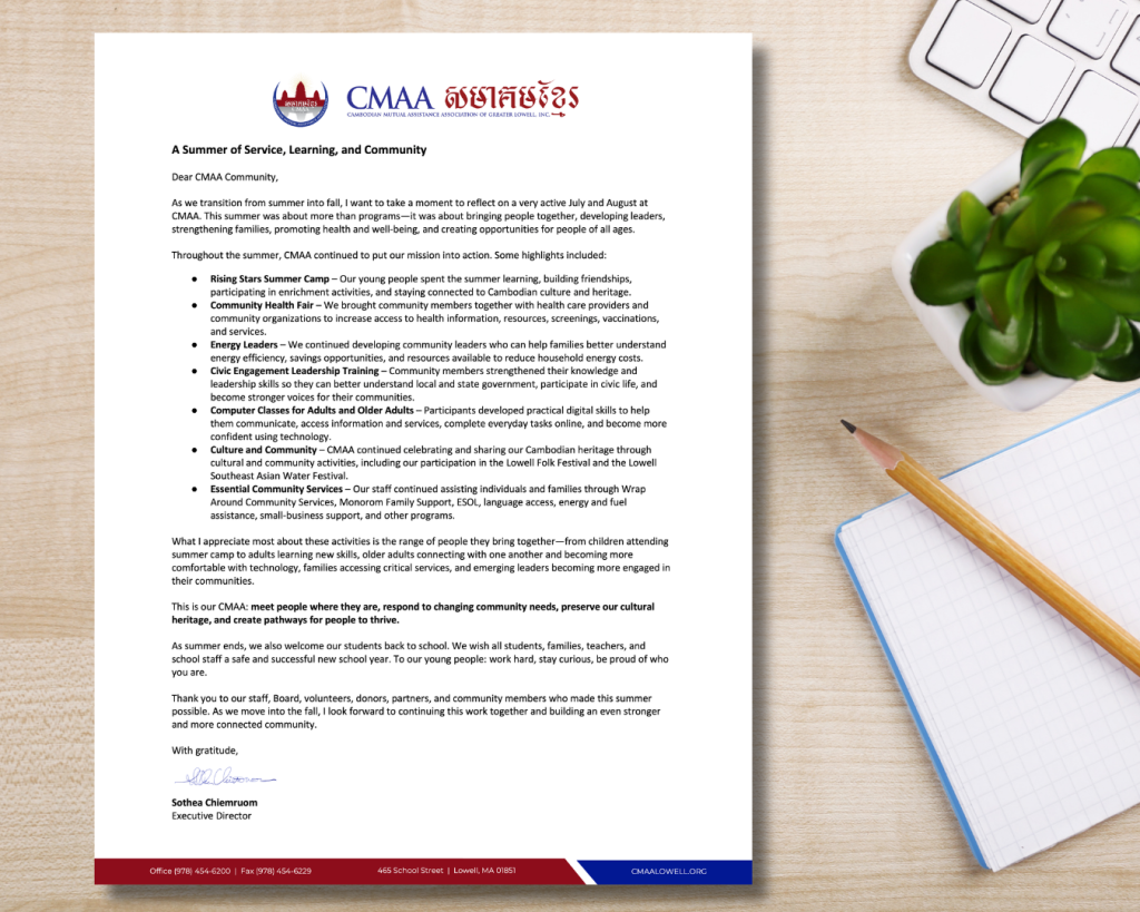 letter mock up